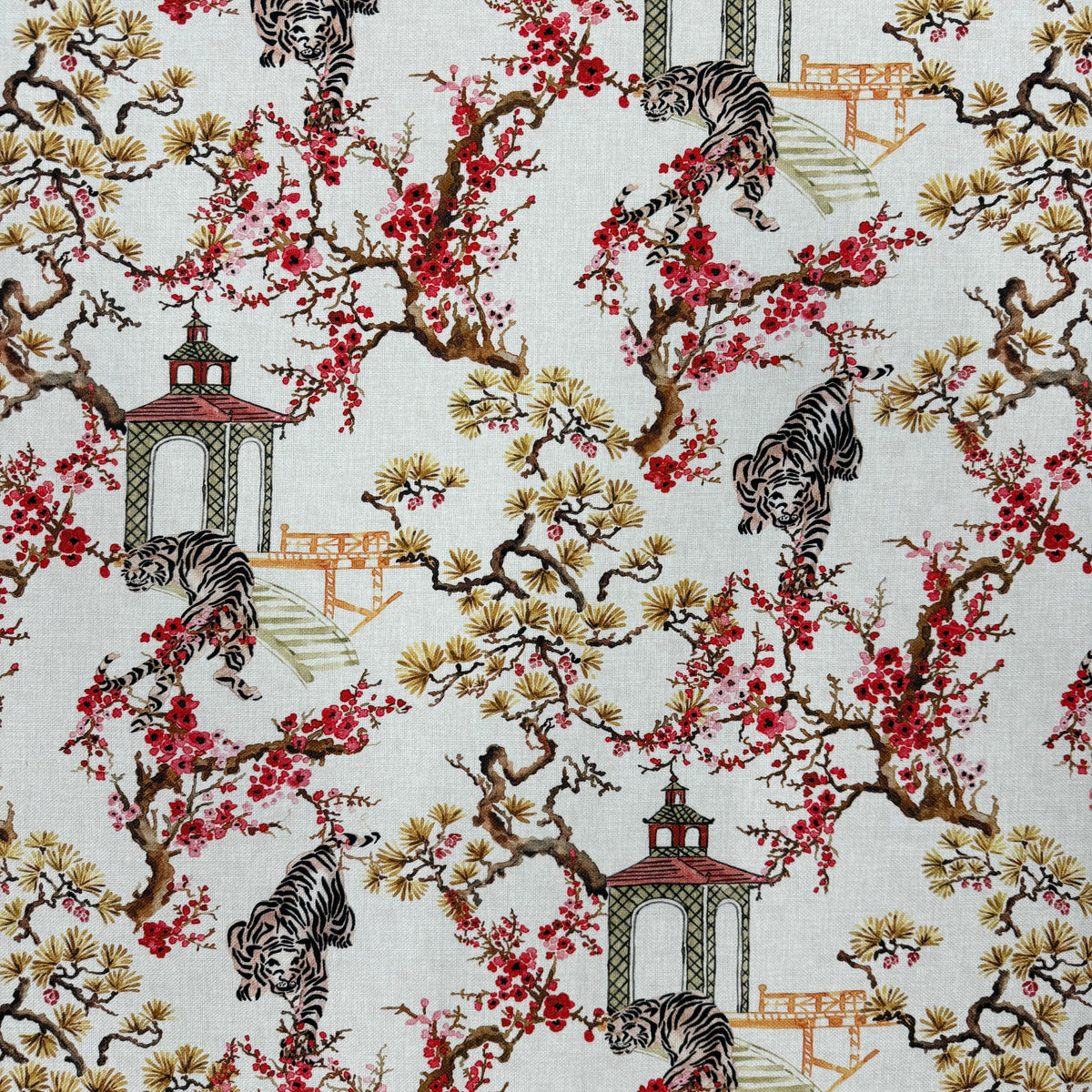 Hamilton Tang Ivory Designer Home Decor Fabrics Custom Upholstery