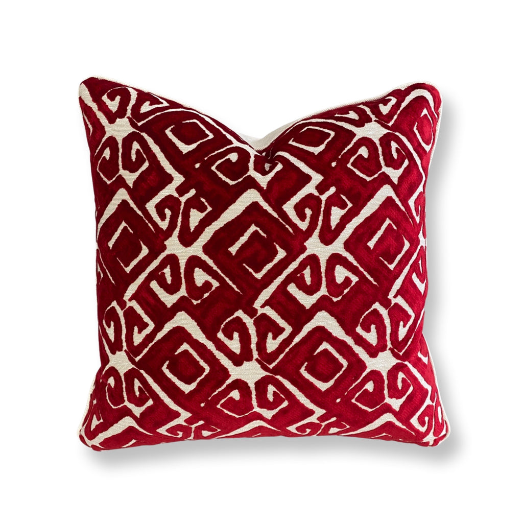 Fabric Showcase Nola Scarlet Pillow