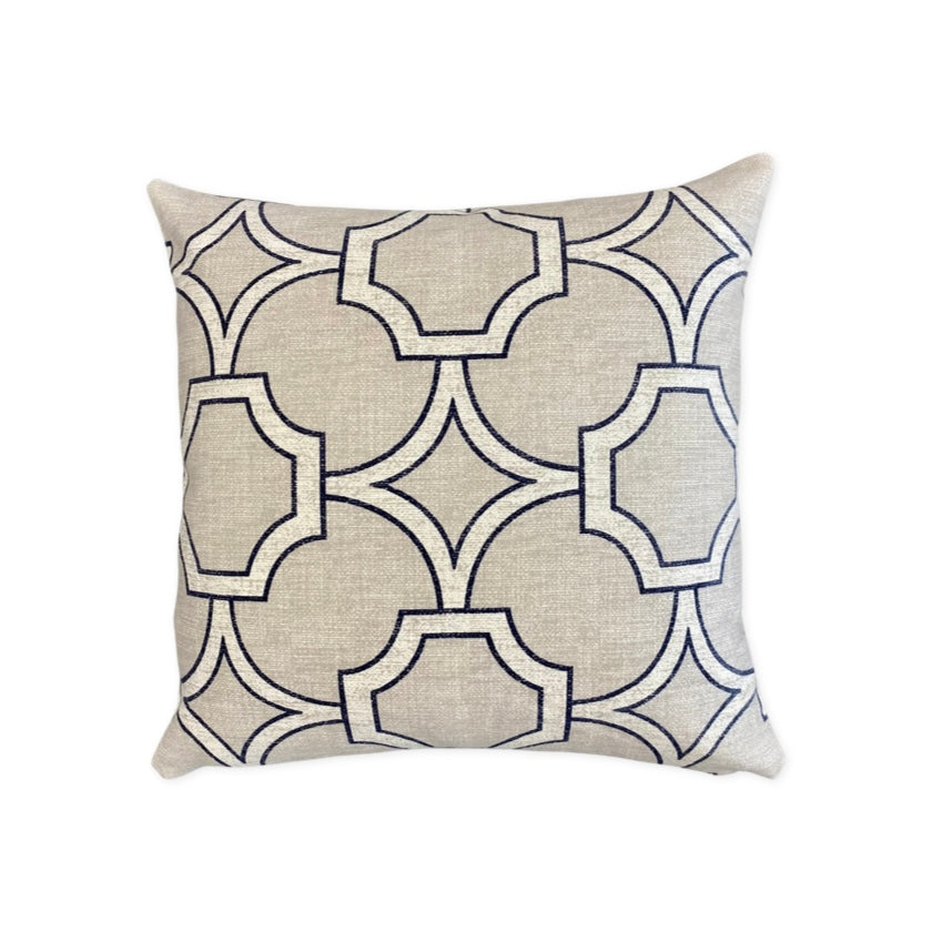 Fabric Showcase Vern Yip Charcoal Pillow