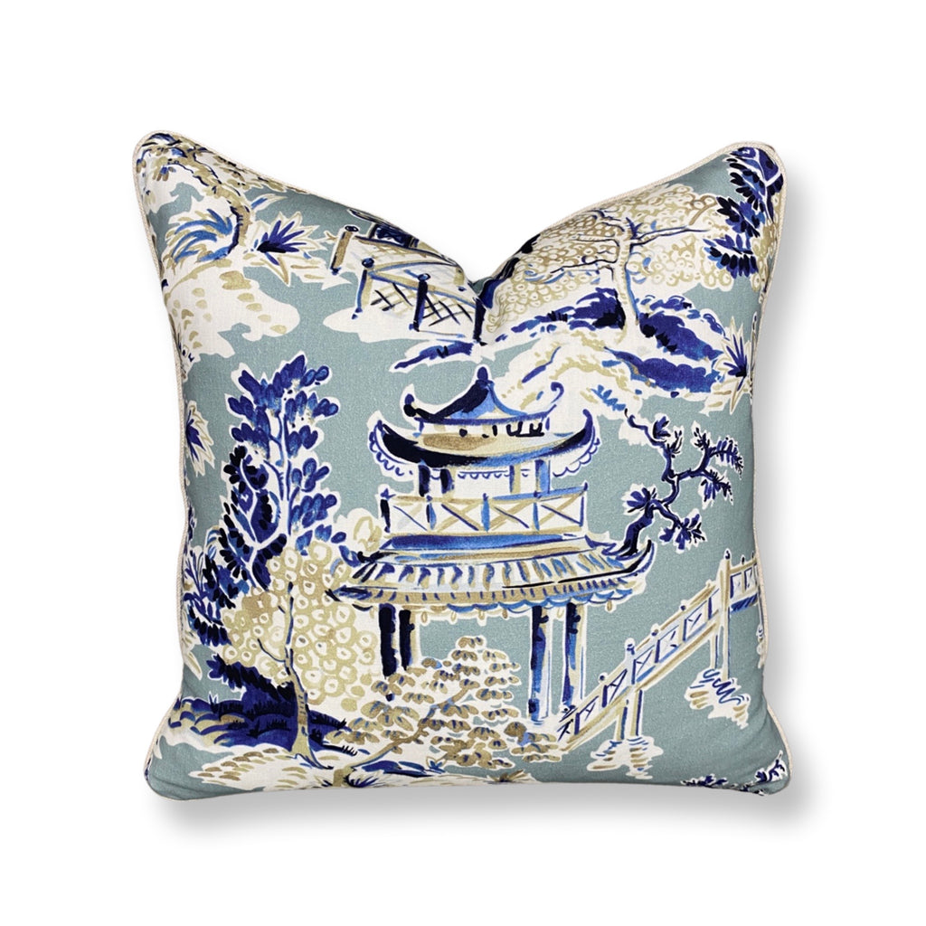 Fabric Showcase Ming Rain Pillow